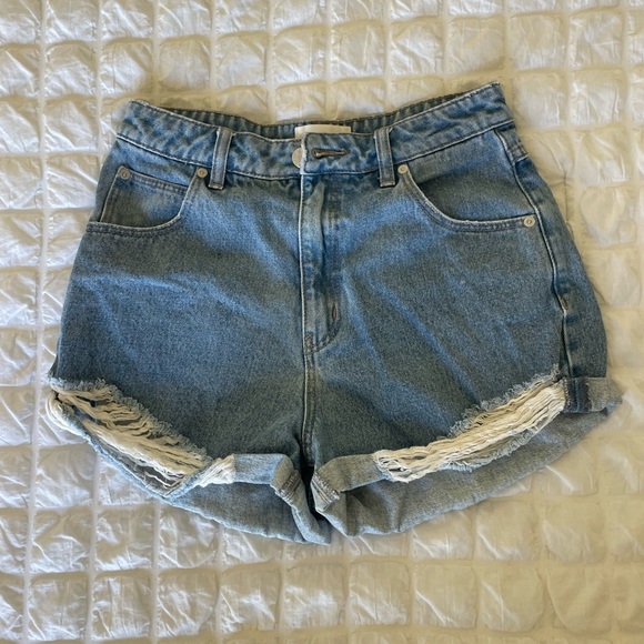 Rollas Denim Blue Women's Shorts - Picture 1 of 10